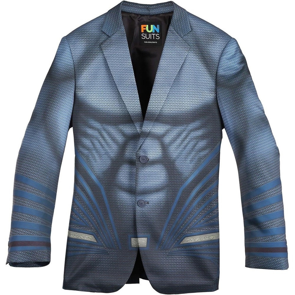 SUPERMAN Suit Jacket Blazer Alter Ego Fun Suits Size 38 Blue‎ Men's